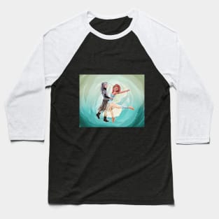 Dancing fairy and elf -  with background Baseball T-Shirt